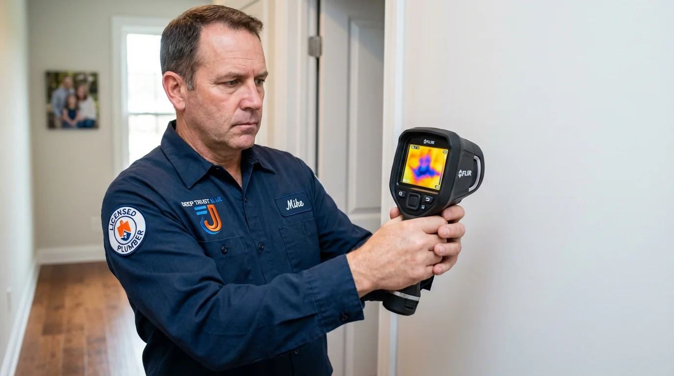 Thermal imaging leak detection by Johns Plumbing LLC in Preston